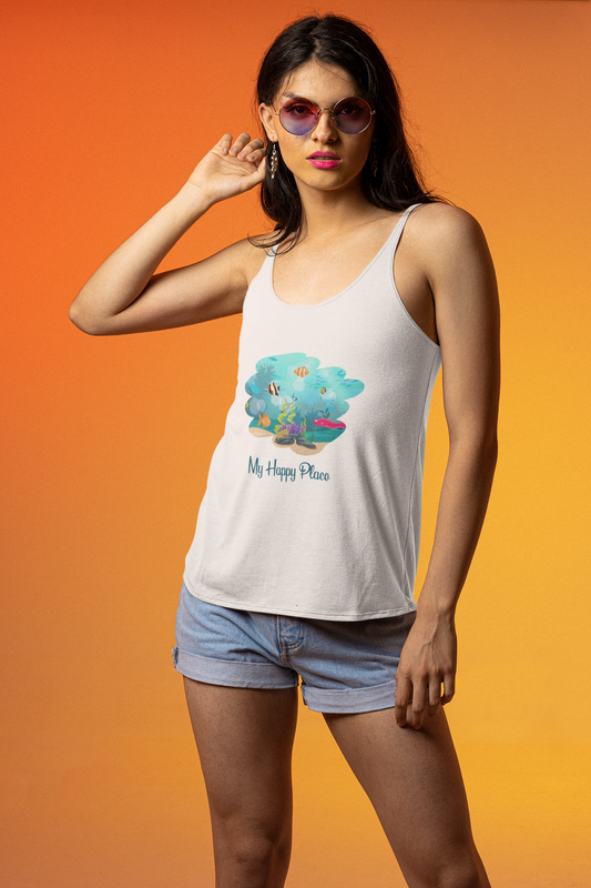 My Happy Place Women's Racerback Tank