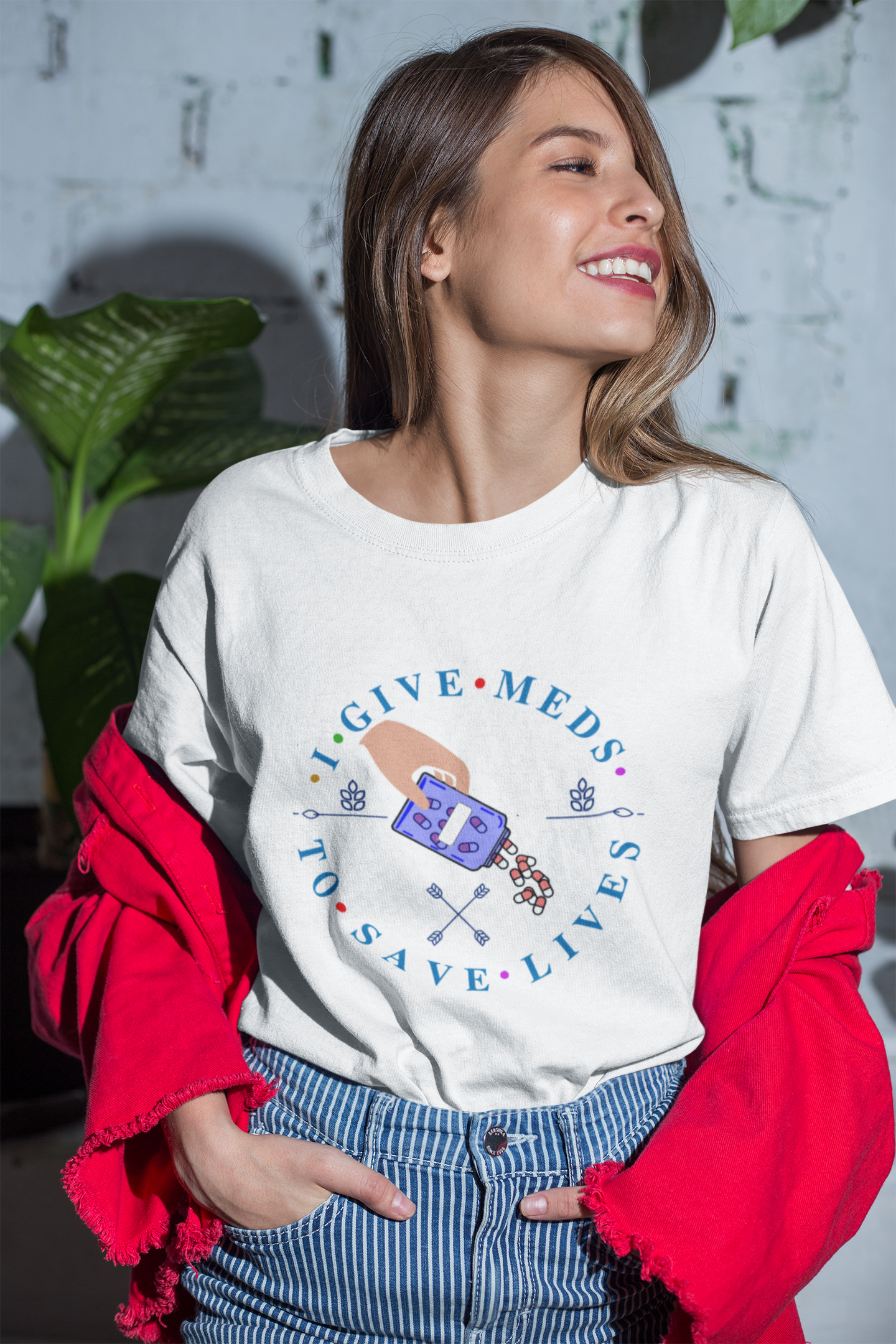 I Give Meds To Save Lives Women's t-shirt