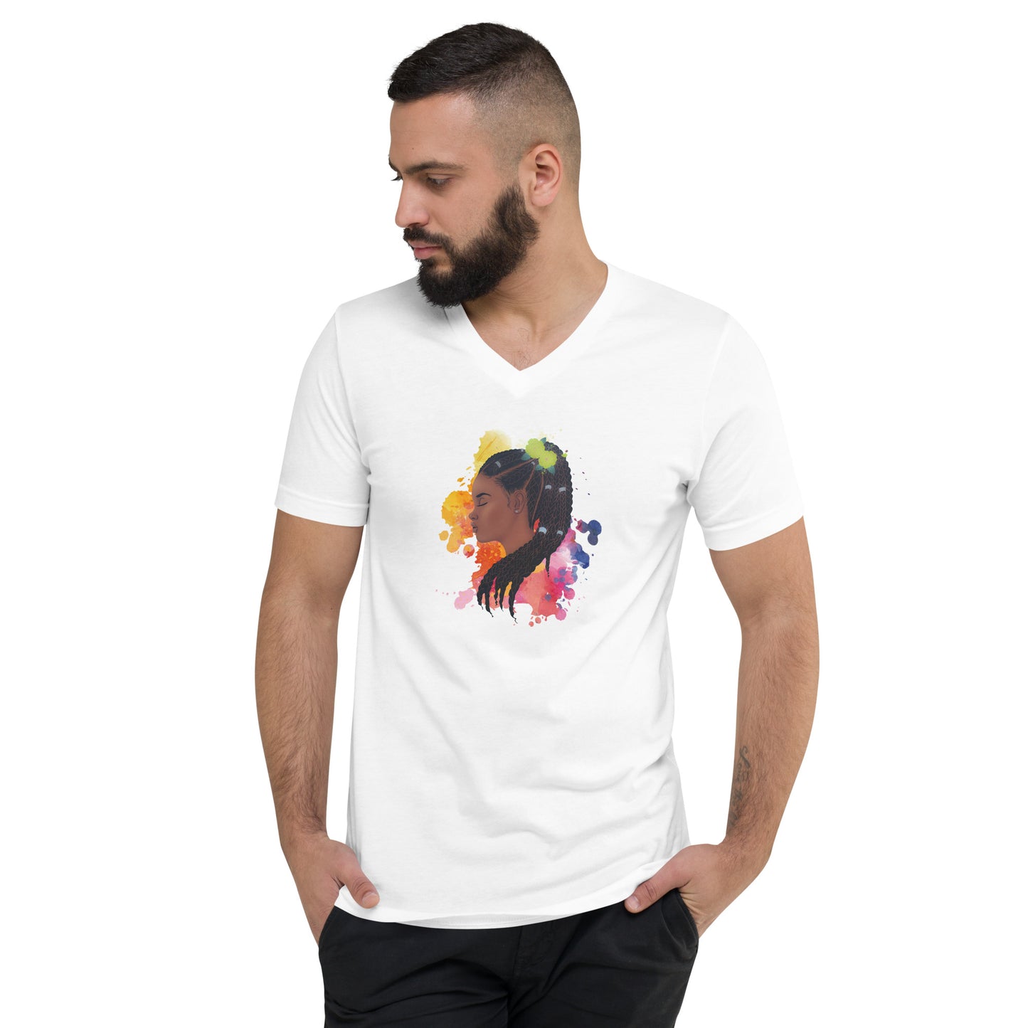 Beautiful Men's V-Neck T-Shirt