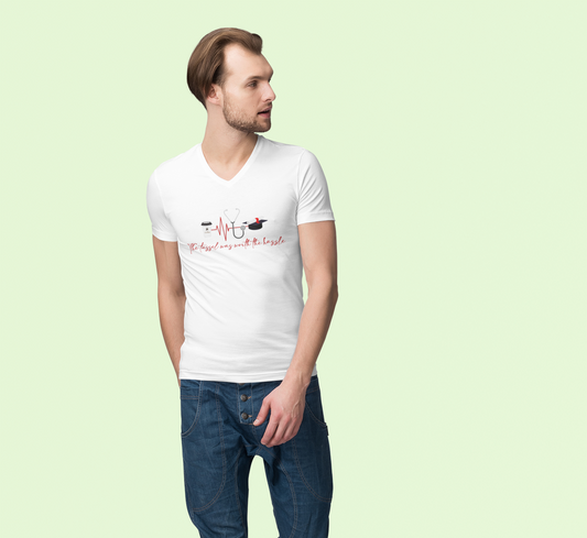 The Tassel Was Worth The Hassle Men's V-Neck T-Shirt