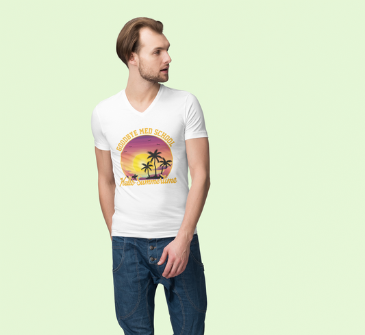 Goodbye Med School Men's V-Neck T-Shirt