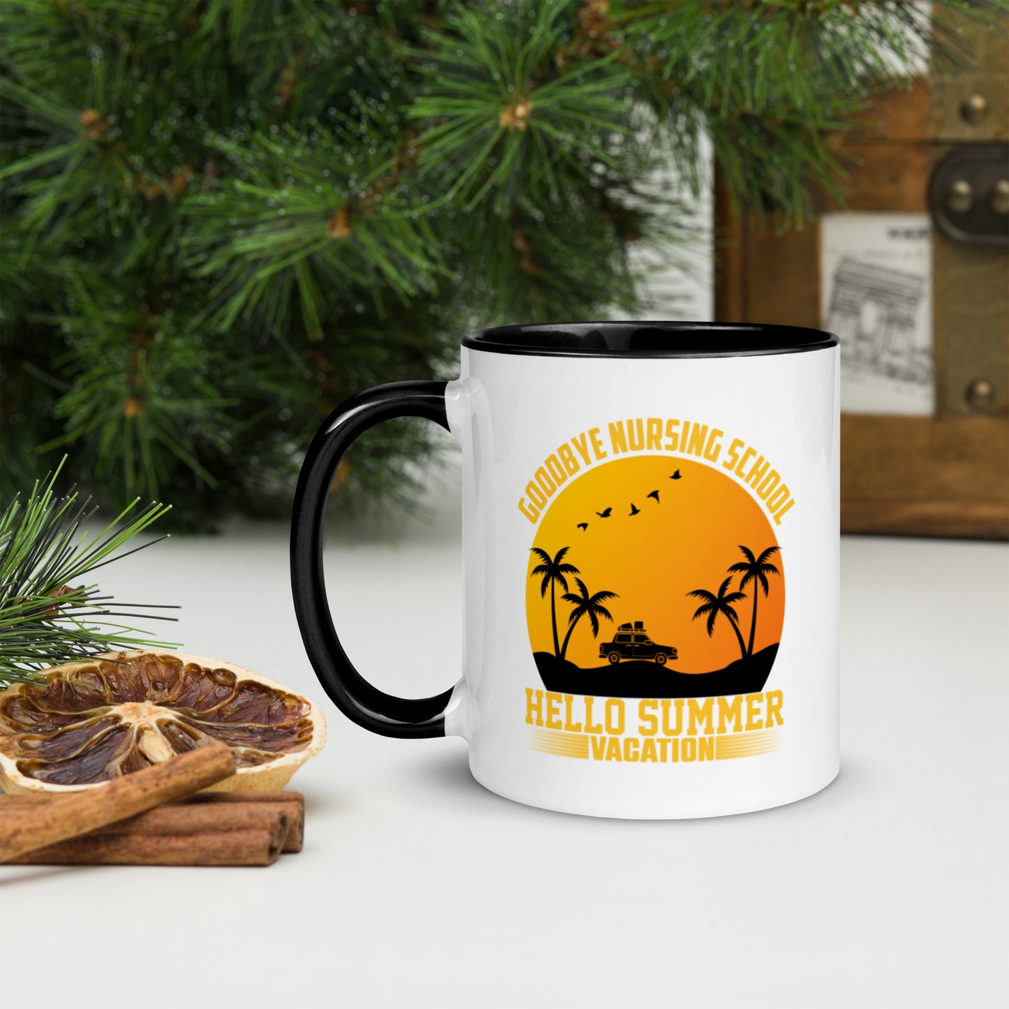 Goodbye Nursing School Mug with Color Inside