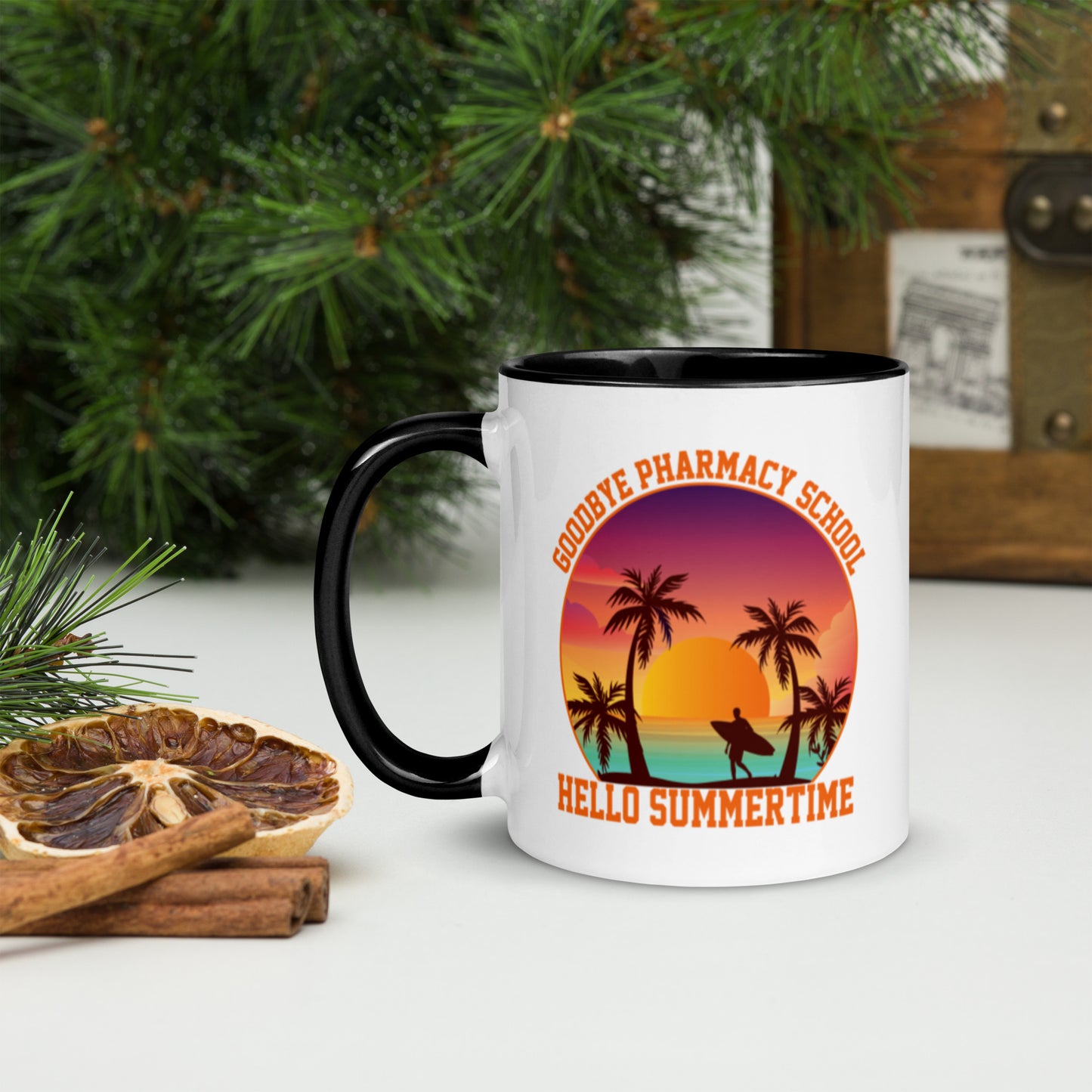 Goodbye Pharmacy School Mug with Color Inside