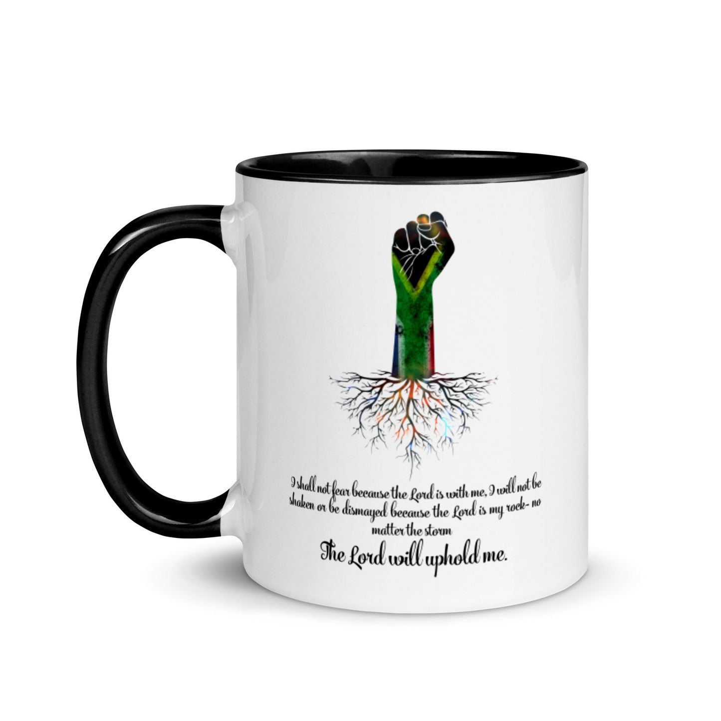 The Lord Will Uphold Me Mug with Color Inside