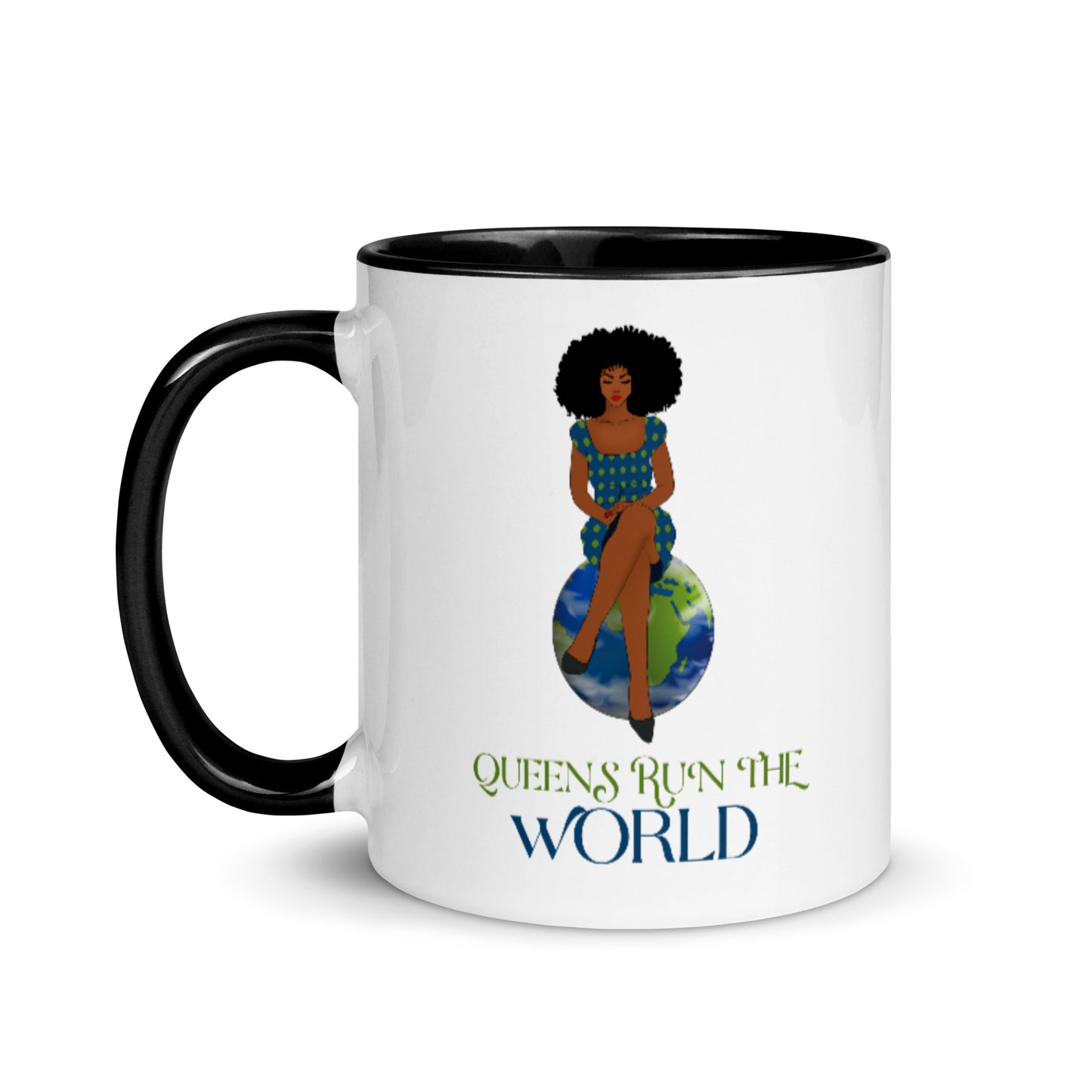Queens Run The World Mug with Color Inside