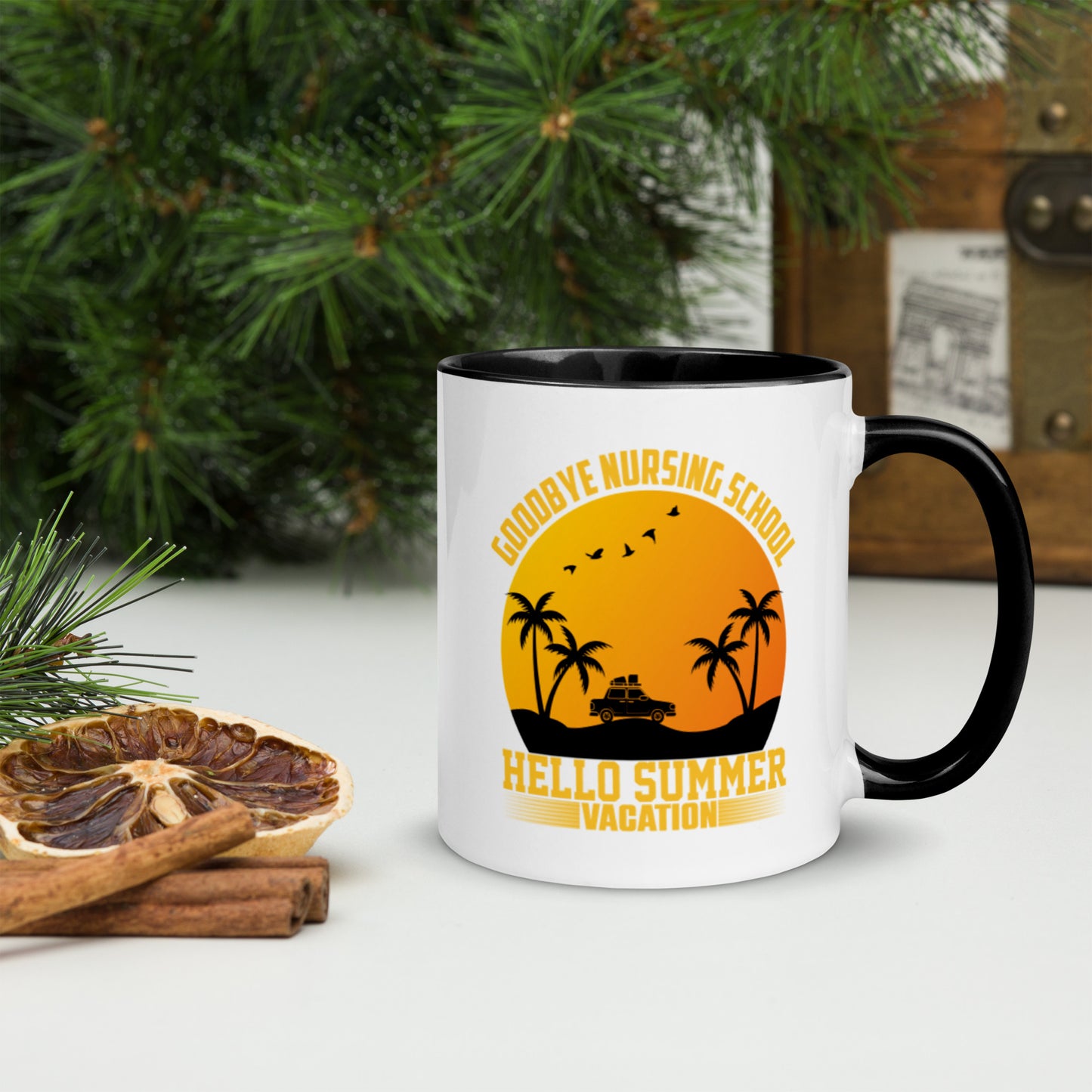 Goodbye Nursing School Mug with Color Inside