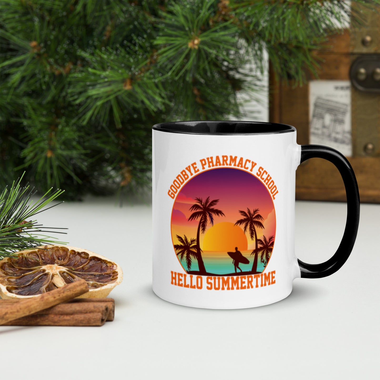 Goodbye Pharmacy School Mug with Color Inside