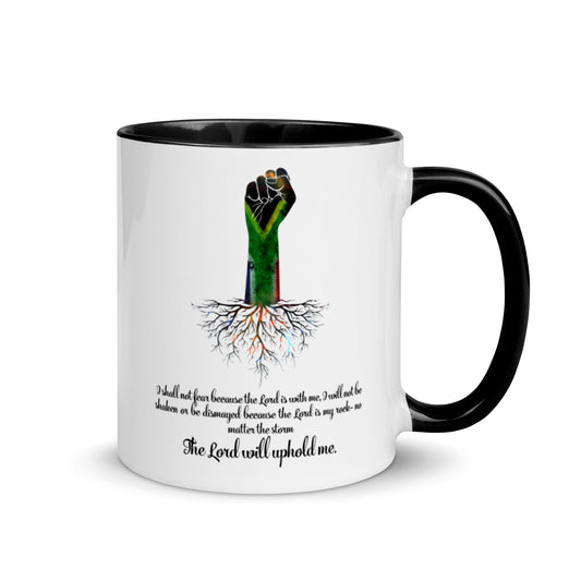 The Lord Will Uphold Me Mug with Color Inside