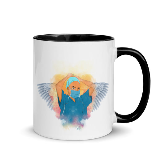 Nurse Is Angel  Mug with Color Inside