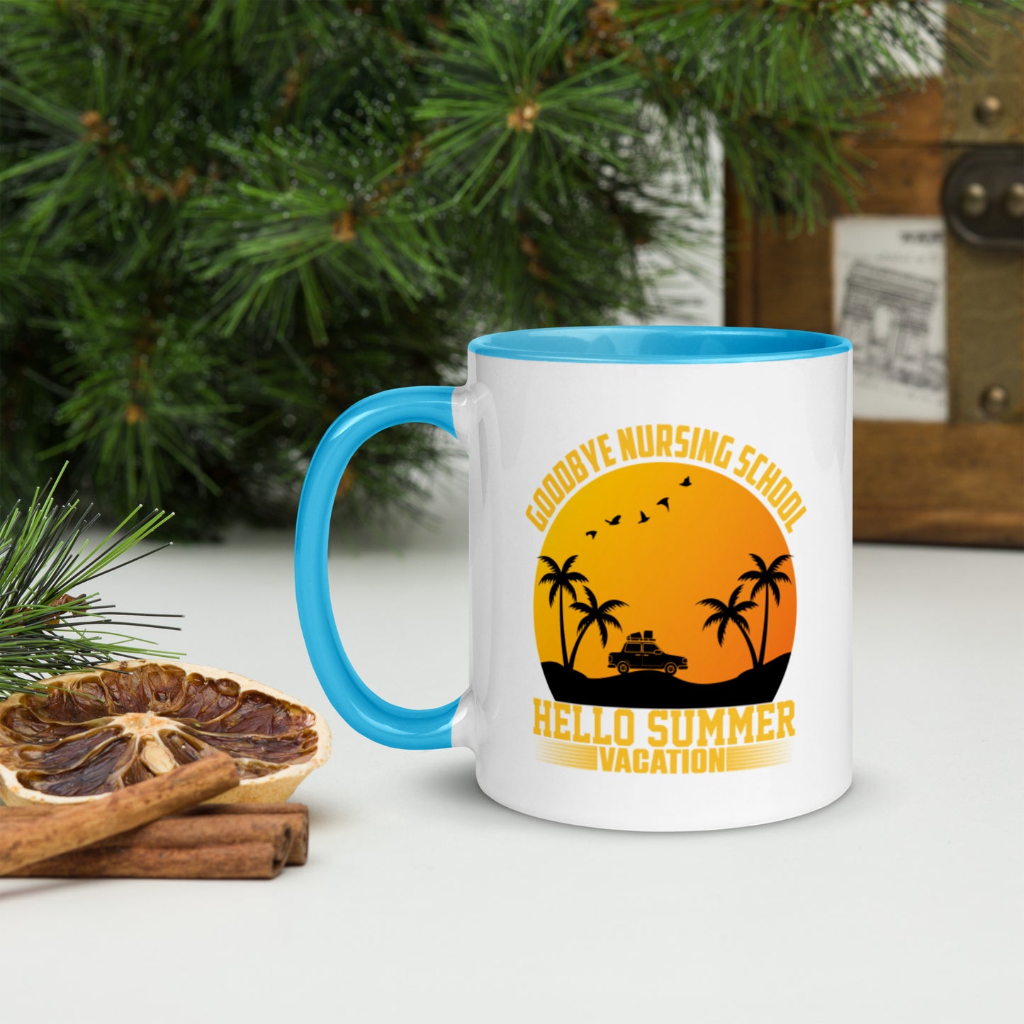 Goodbye Nursing School Mug with Color Inside