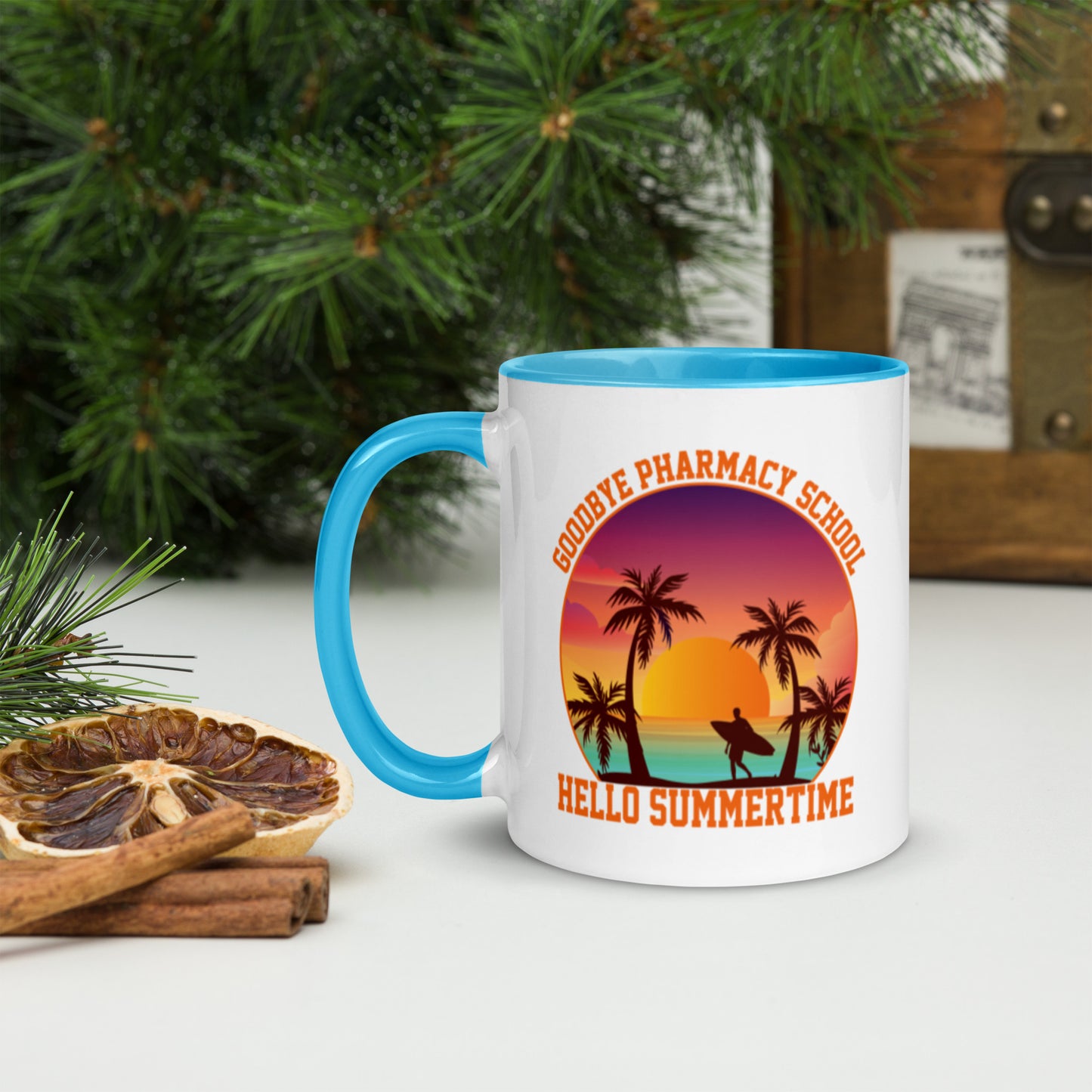 Goodbye Pharmacy School Mug with Color Inside