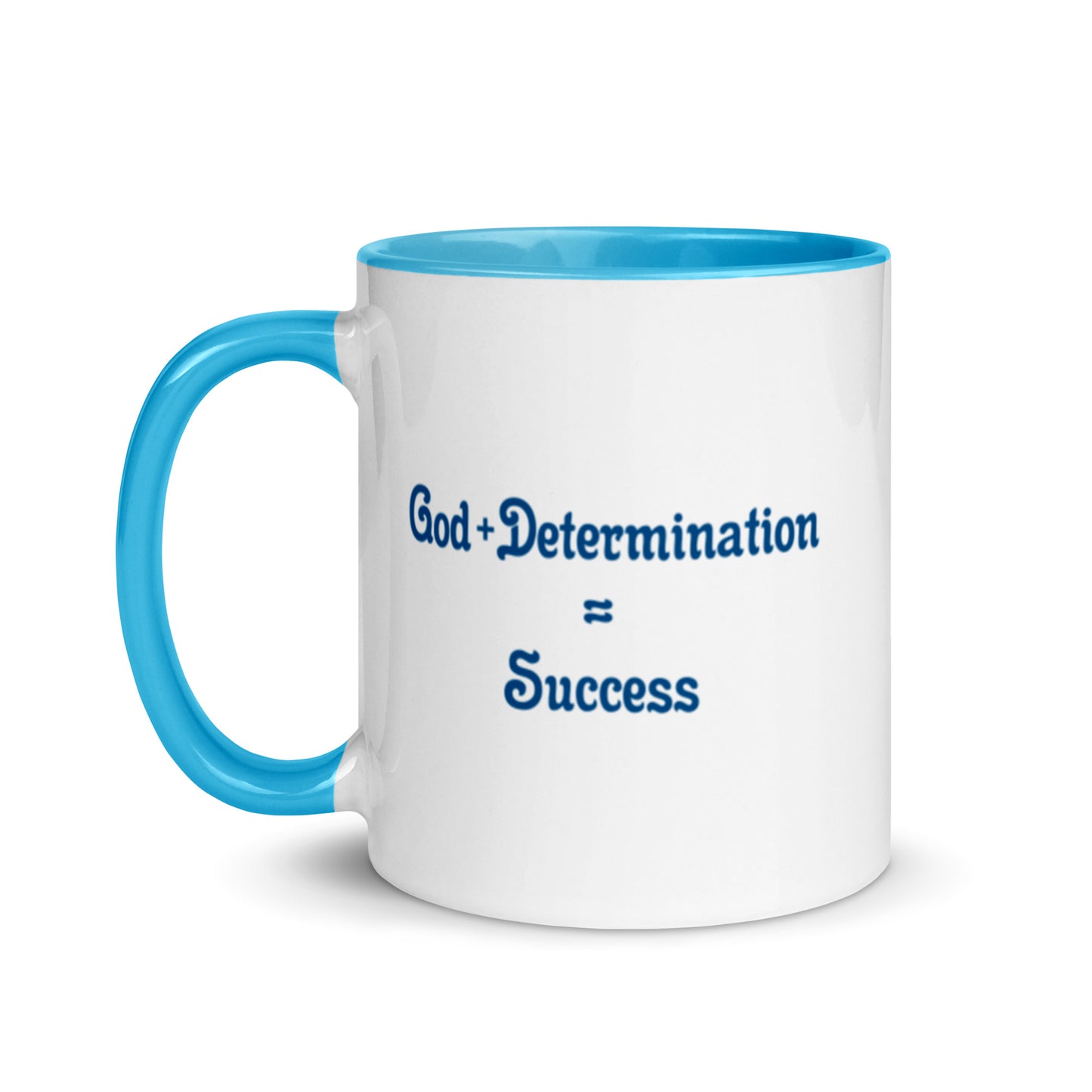 God + Determination = Success Mug