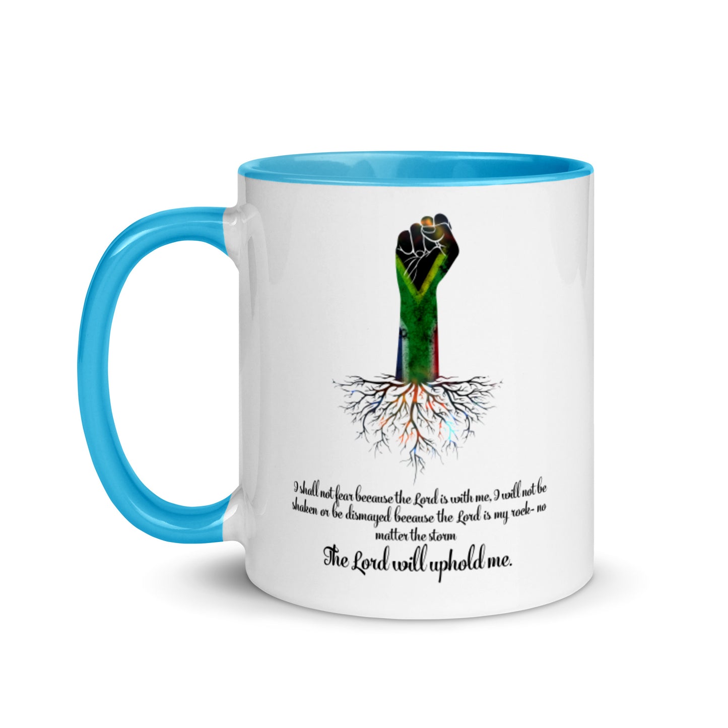 The Lord Will Uphold Me Mug with Color Inside