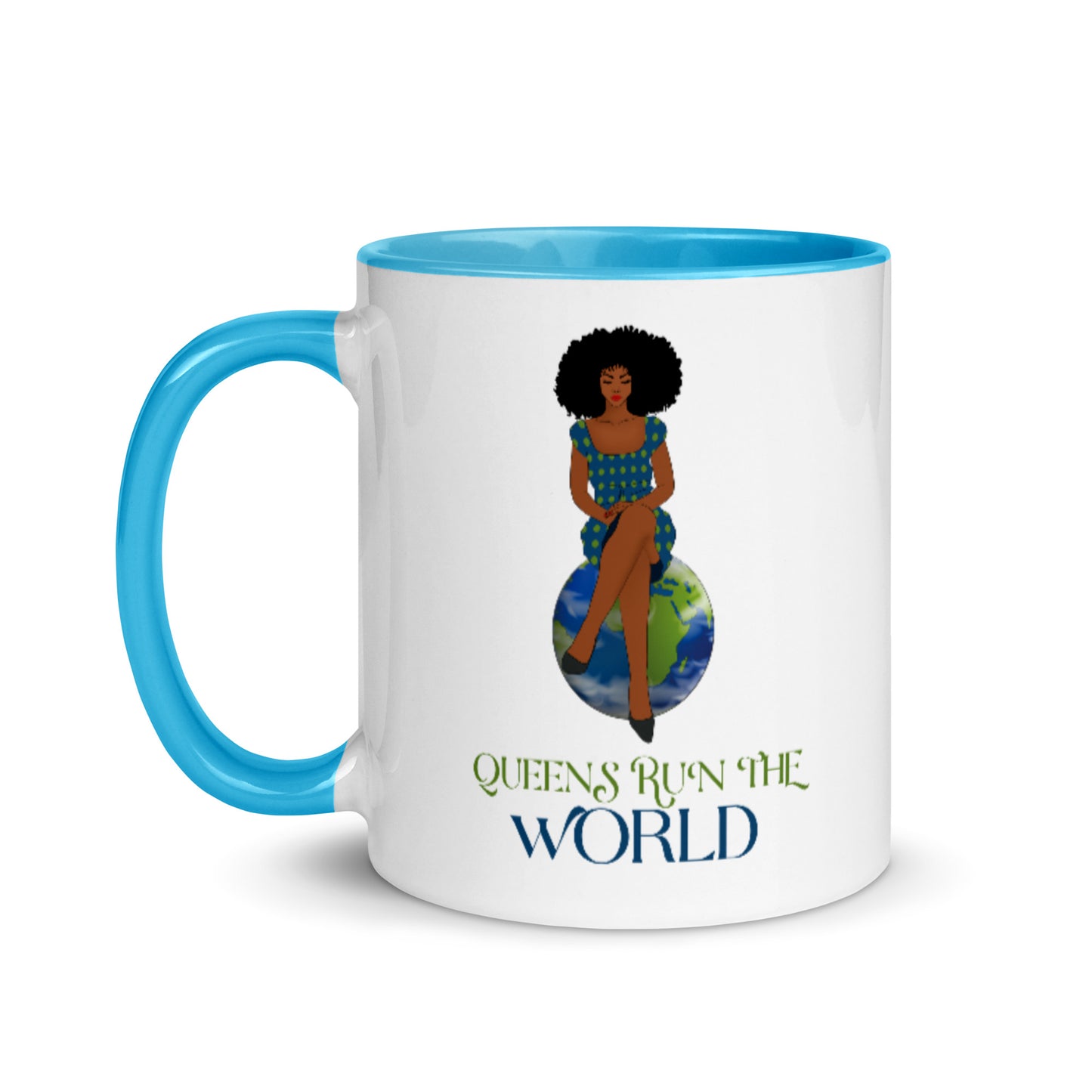 Queens Run The World Mug with Color Inside