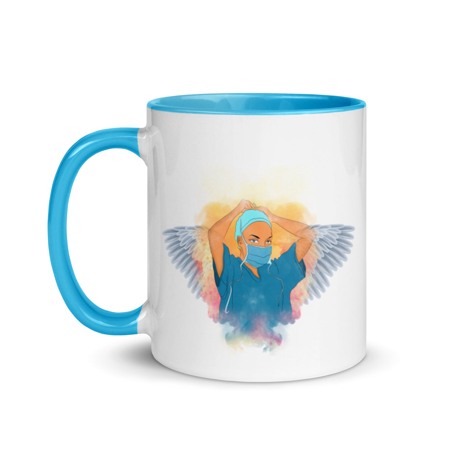 Nurse Is Angel Mug with Color Inside