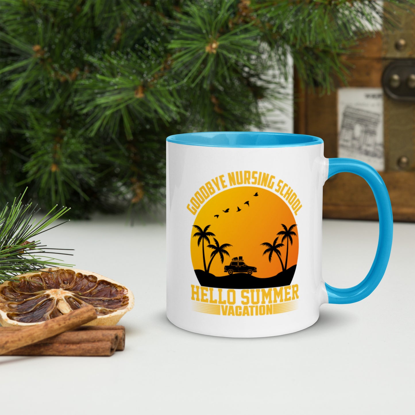 Goodbye Nursing School Mug with Color Inside