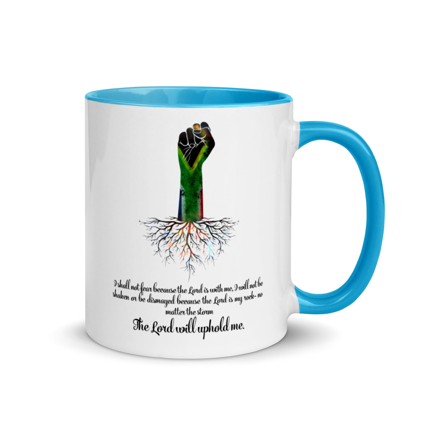 The Lord Will Uphold Me Mug with Color Inside