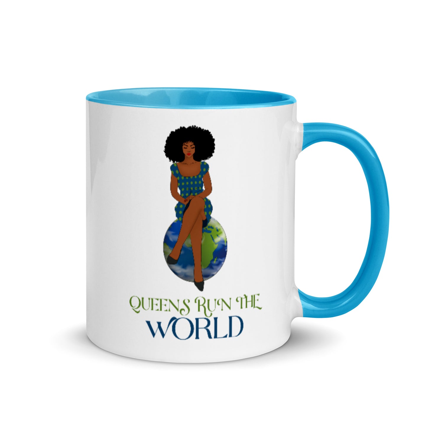 Queens Run The World Mug with Color Inside