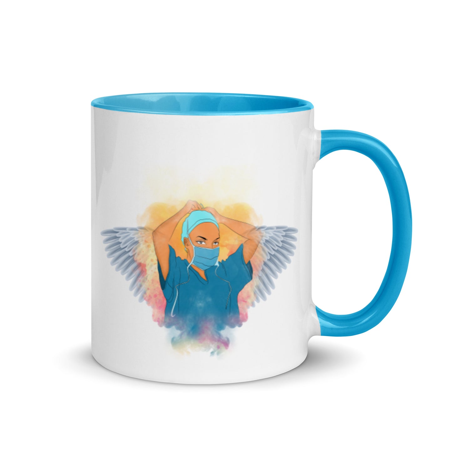 Nurse Is Angel Mug with Color Inside