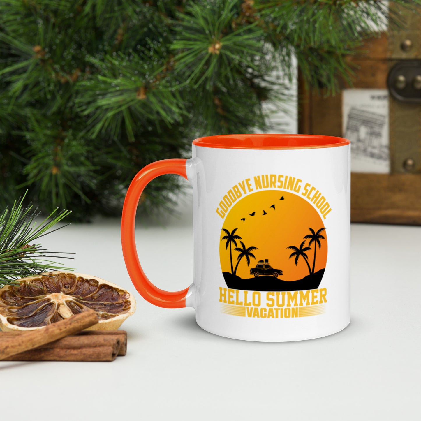 Goodbye Nursing School Mug with Color Inside