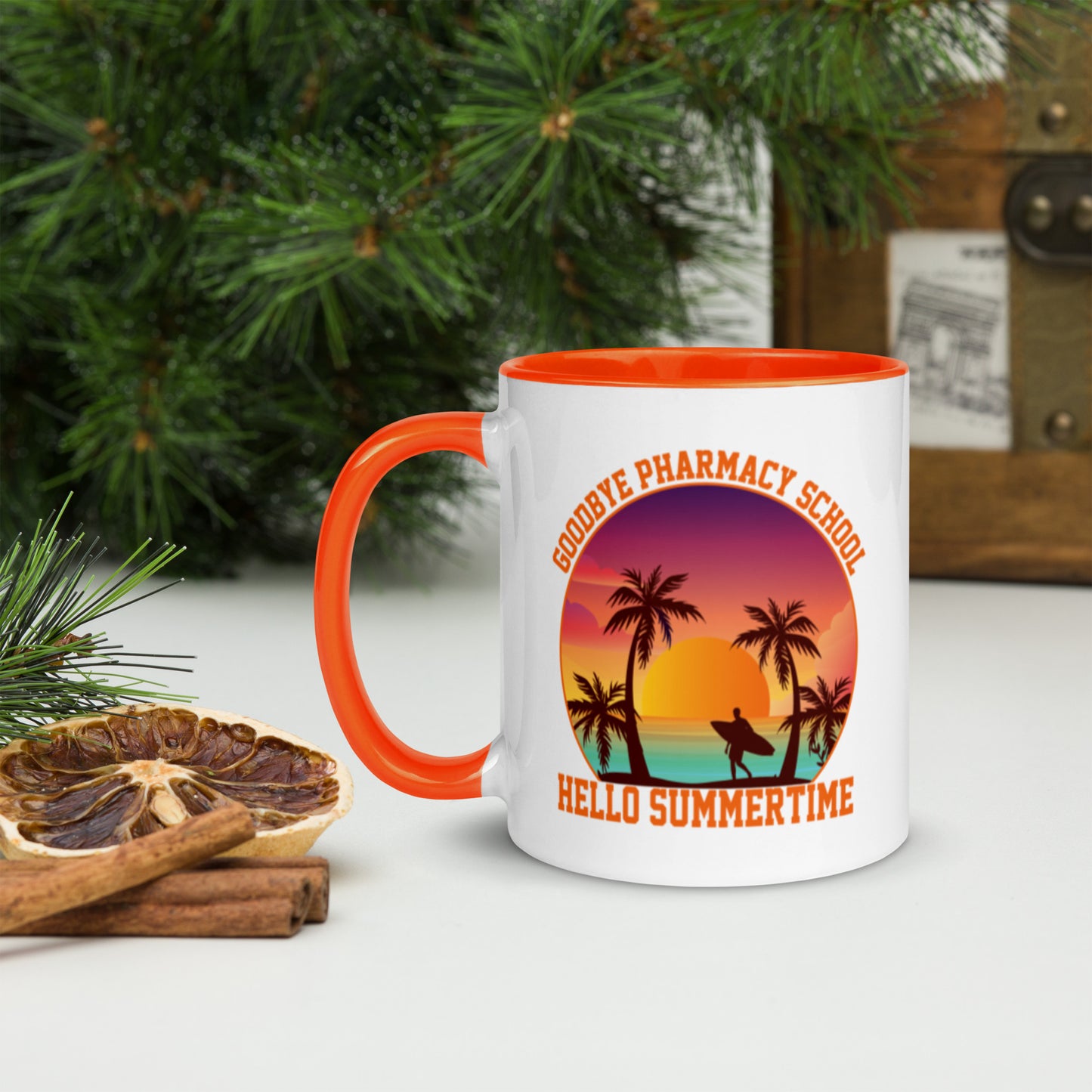 Goodbye Pharmacy School Mug with Color Inside