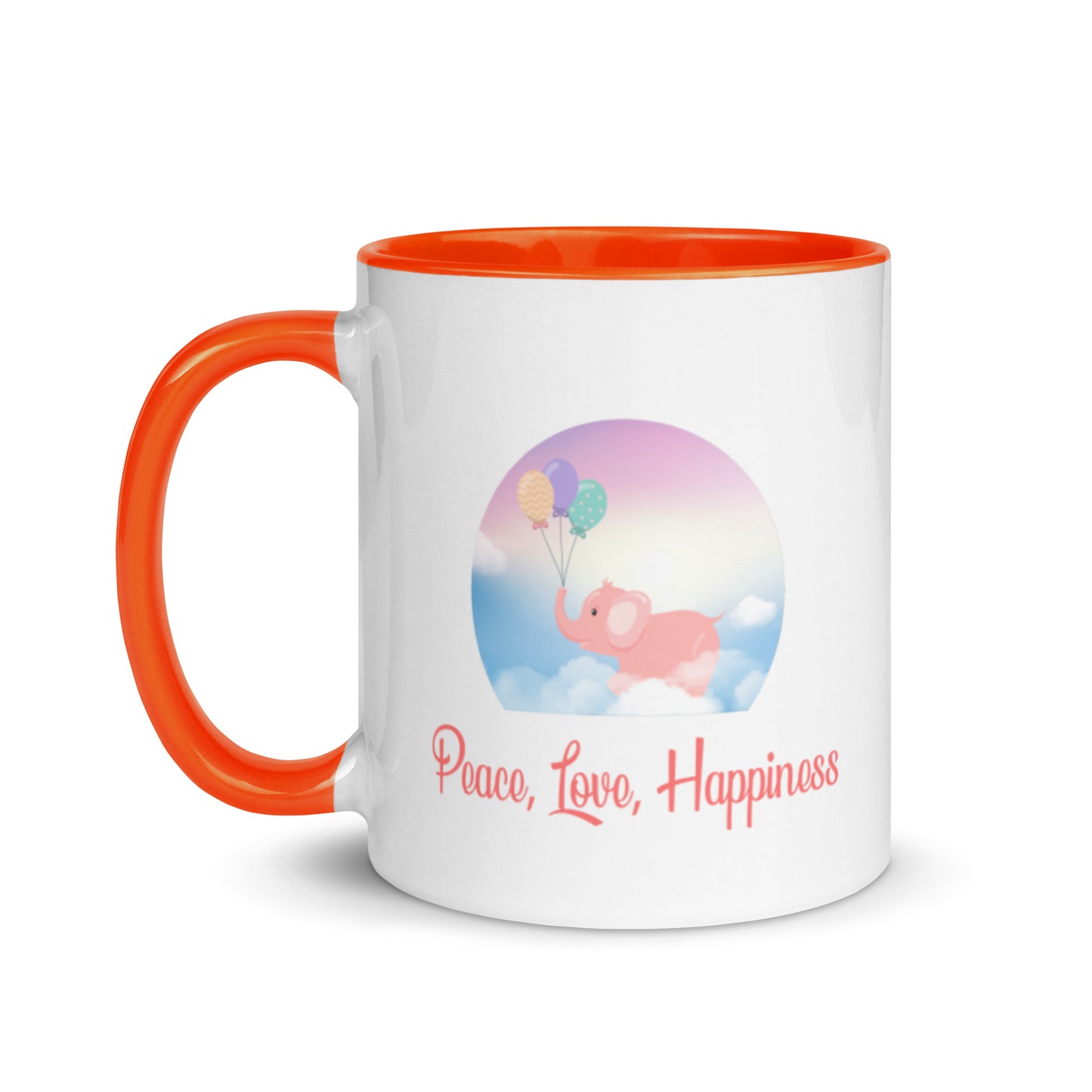 Peace, Love, Happiness Mug