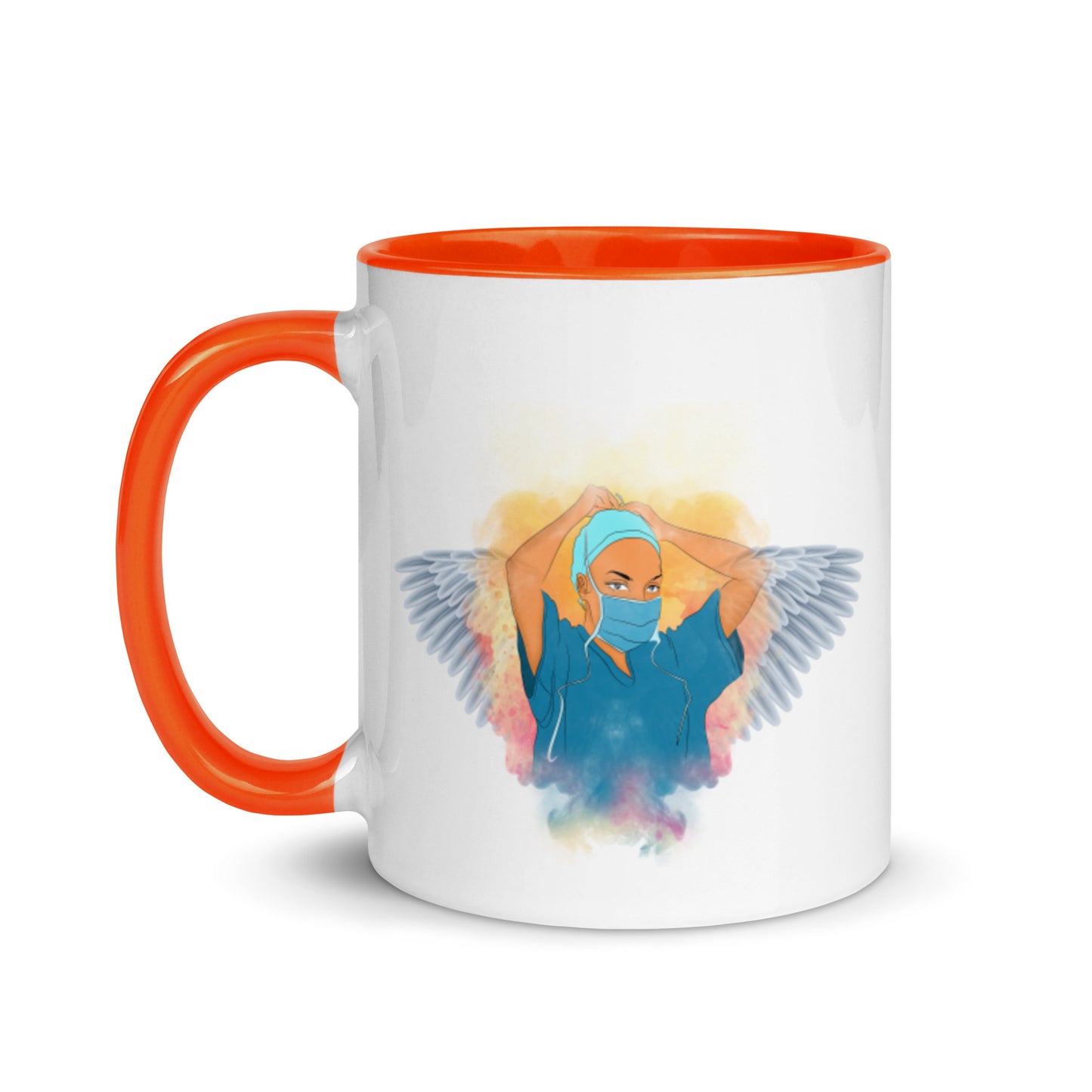 Nurse Is Angel Mug with Color Inside