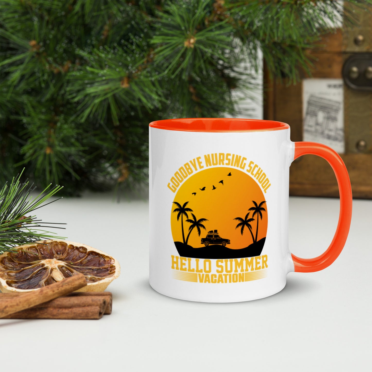 Goodbye Nursing School Mug with Color Inside