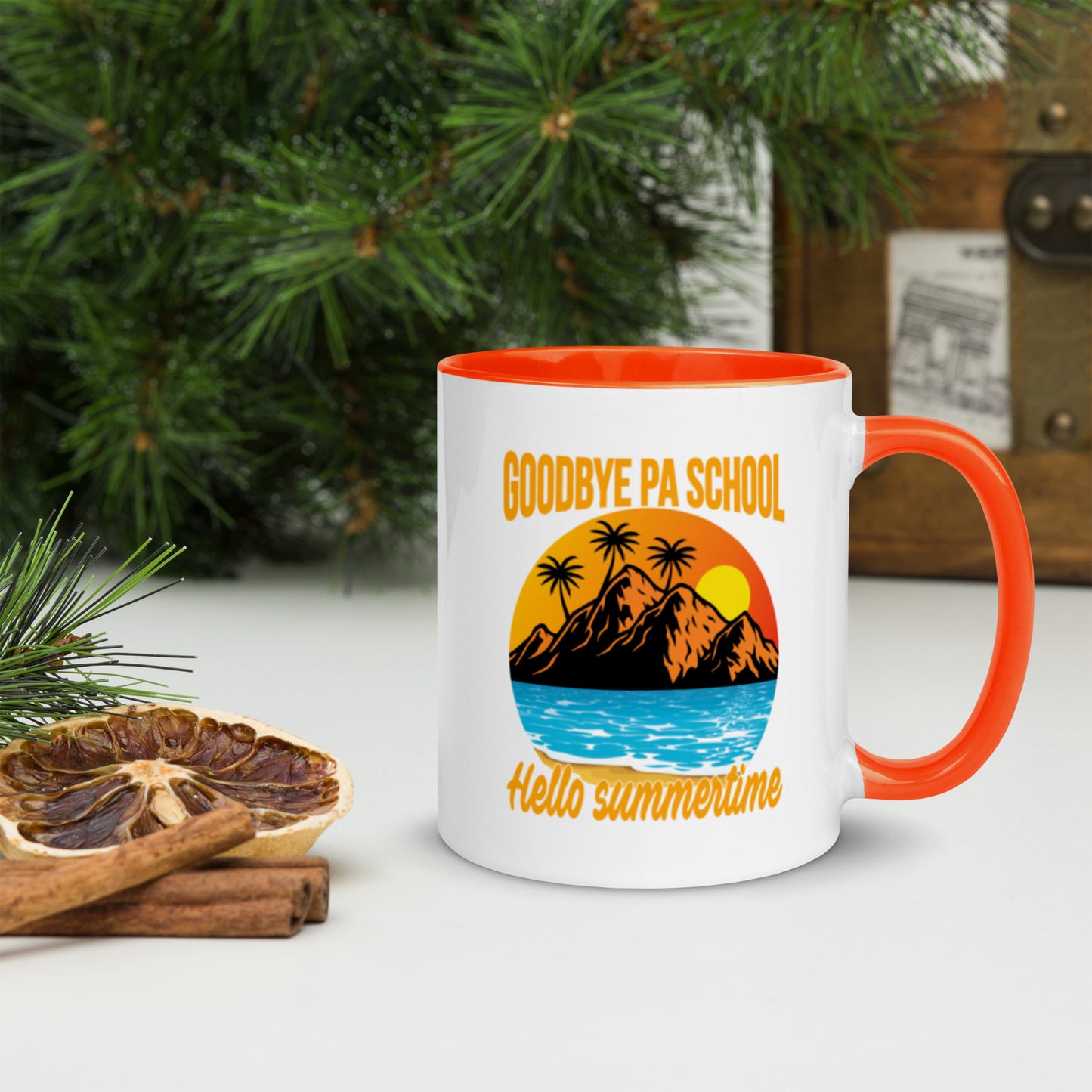 Goodbye PA School Mug with Color Inside
