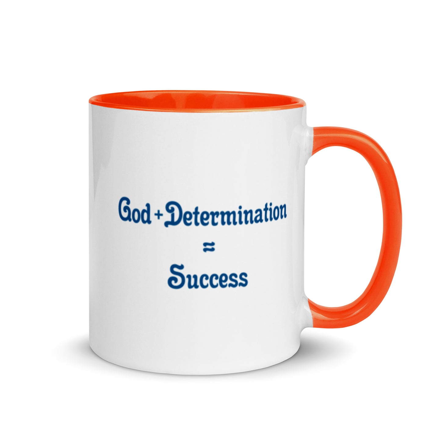 God + Determination = Success Mug