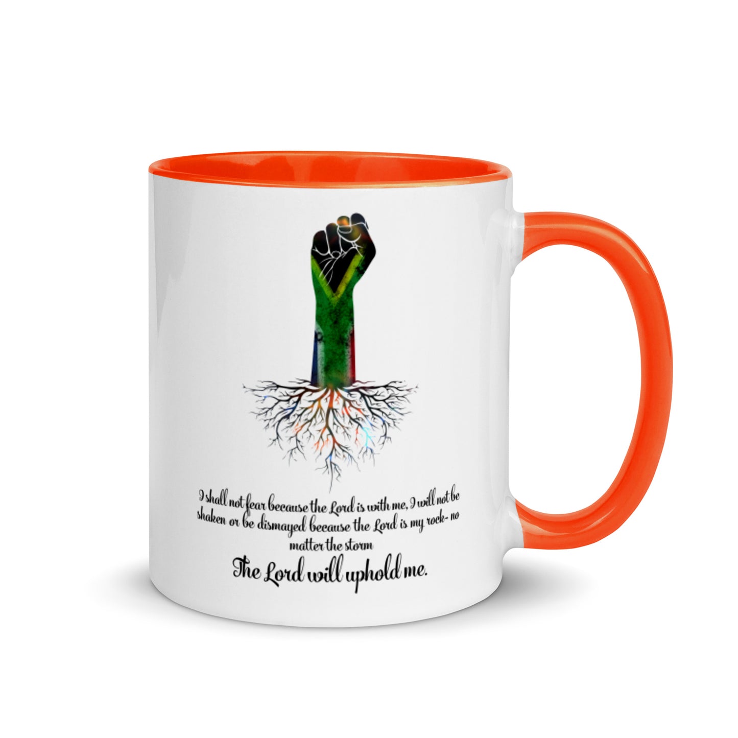 The Lord Will Uphold Me Mug with Color Inside