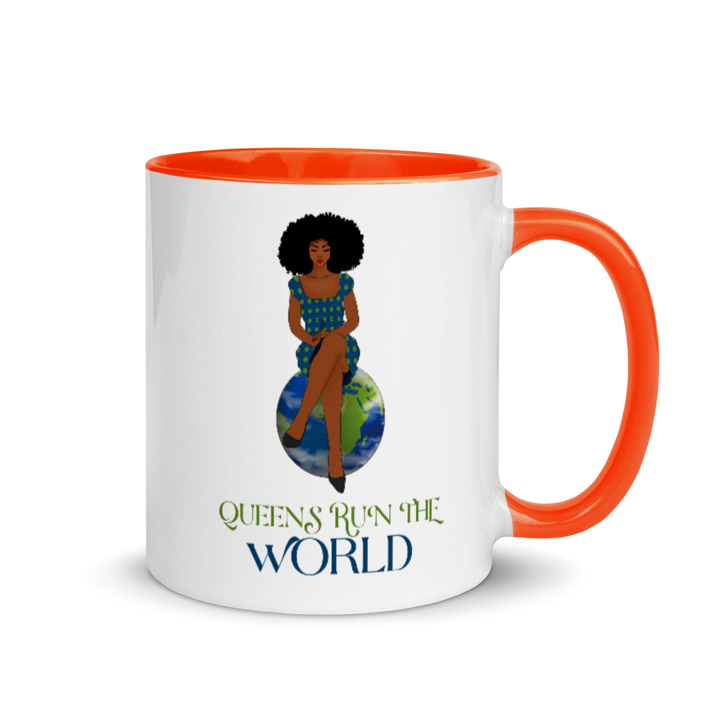 Queens Run The World Mug with Color Inside