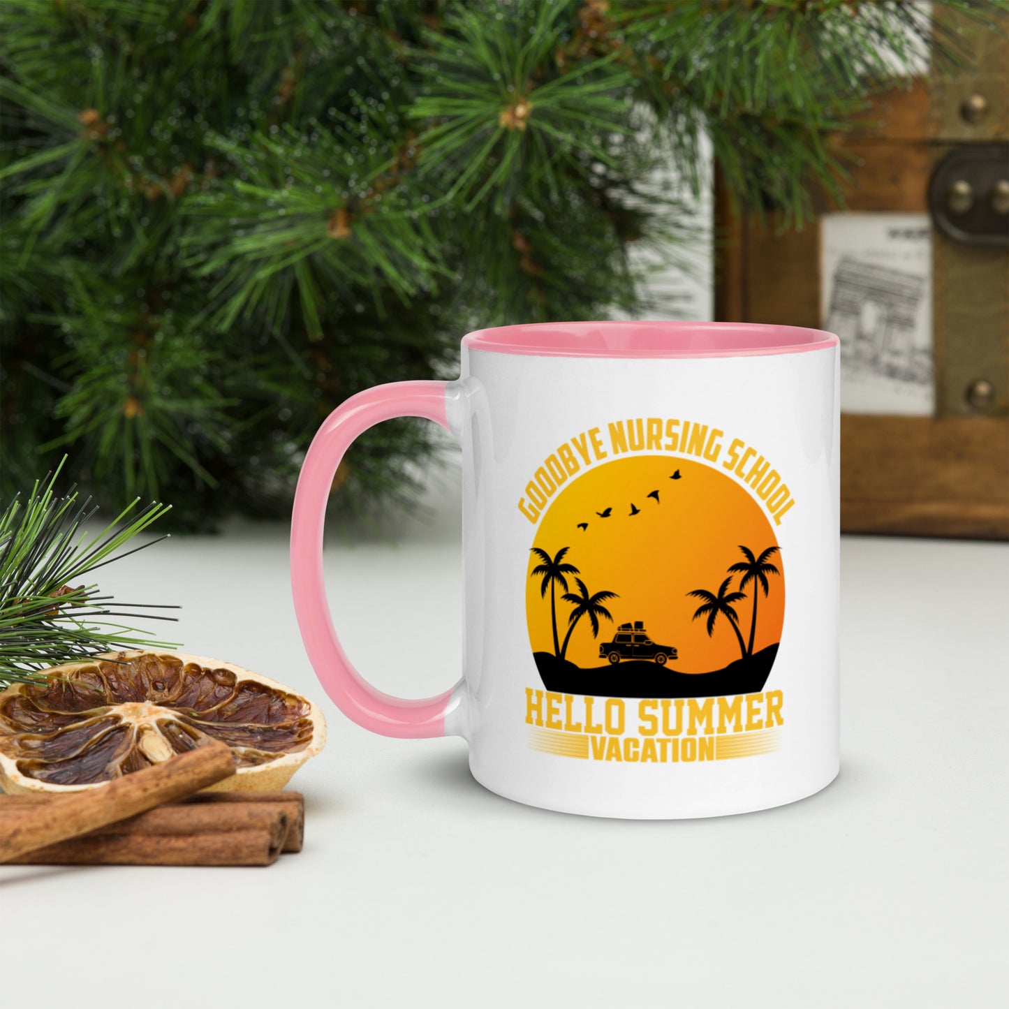 Goodbye Nursing School Mug with Color Inside