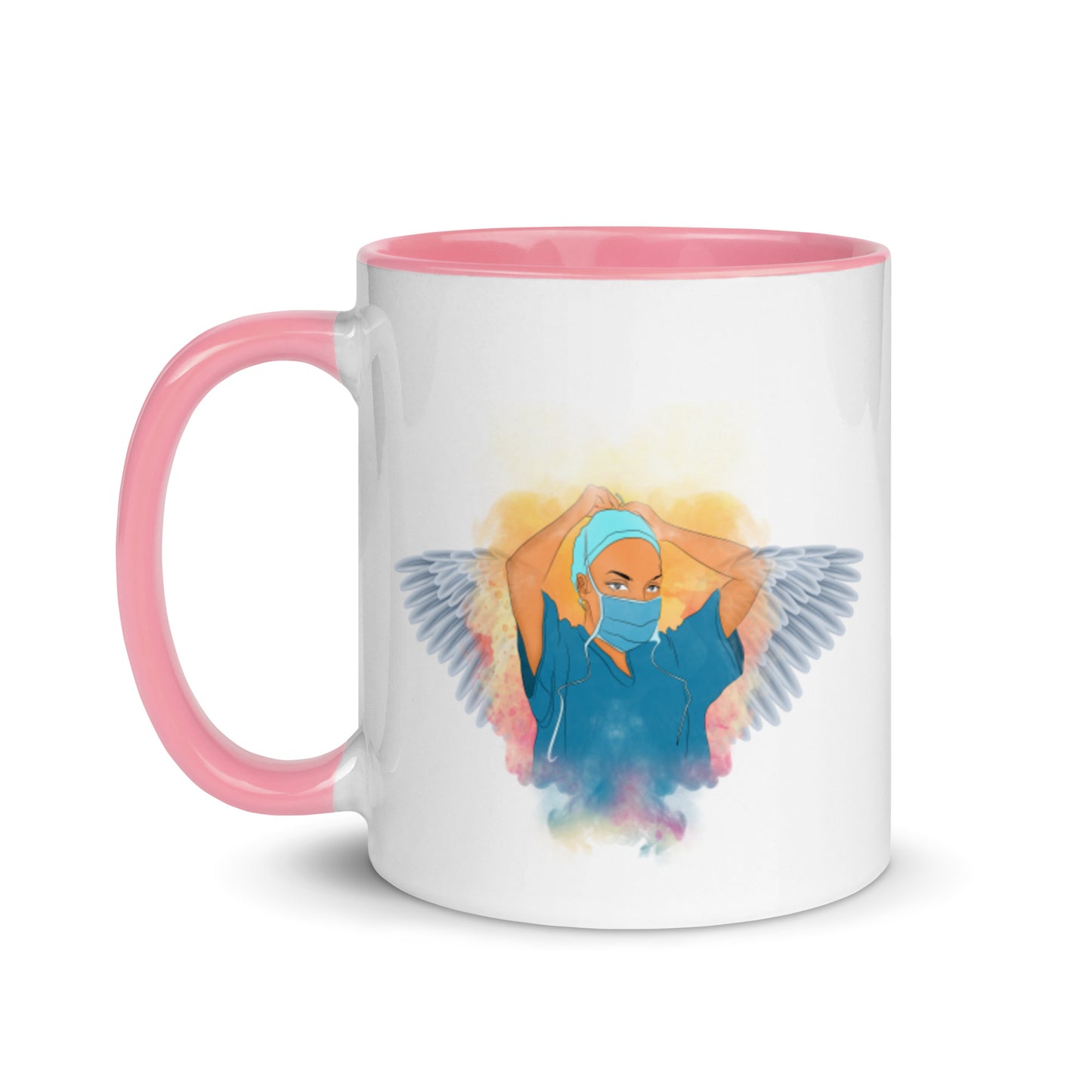 Nurse Is Angel Mug with Color Inside