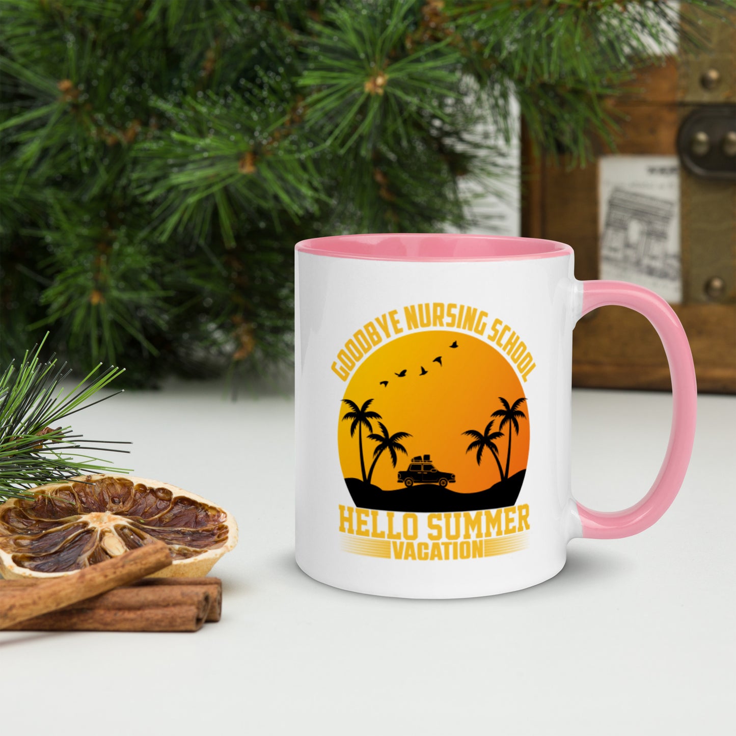 Goodbye Nursing School Mug with Color Inside