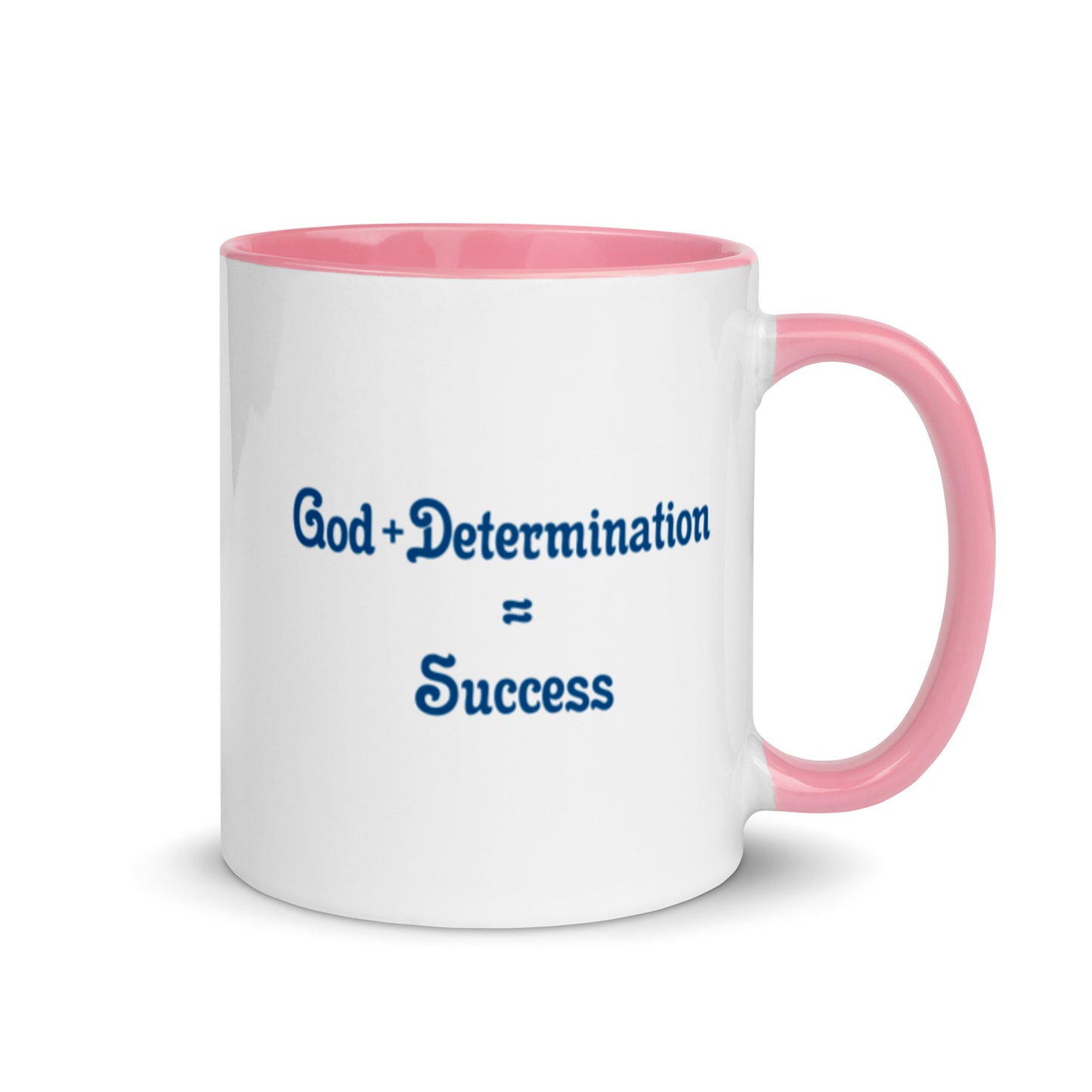 God + Determination = Success Mug
