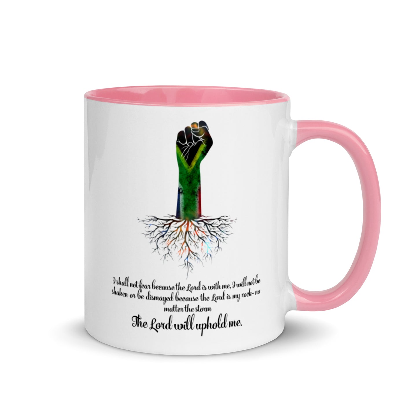 The Lord Will Uphold Me Mug with Color Inside