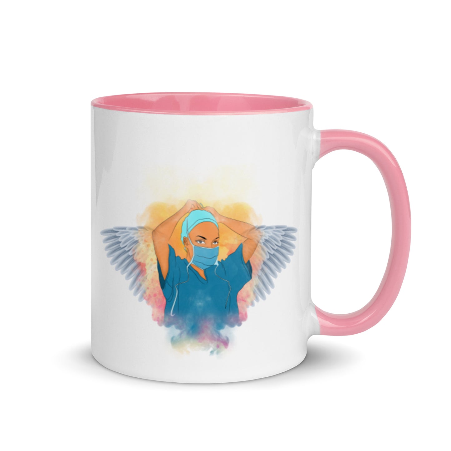 Nurse Is Angel Mug with Color Inside