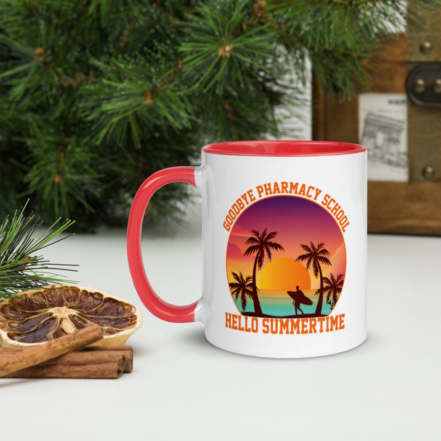 Goodbye Pharmacy School Mug with Color Inside