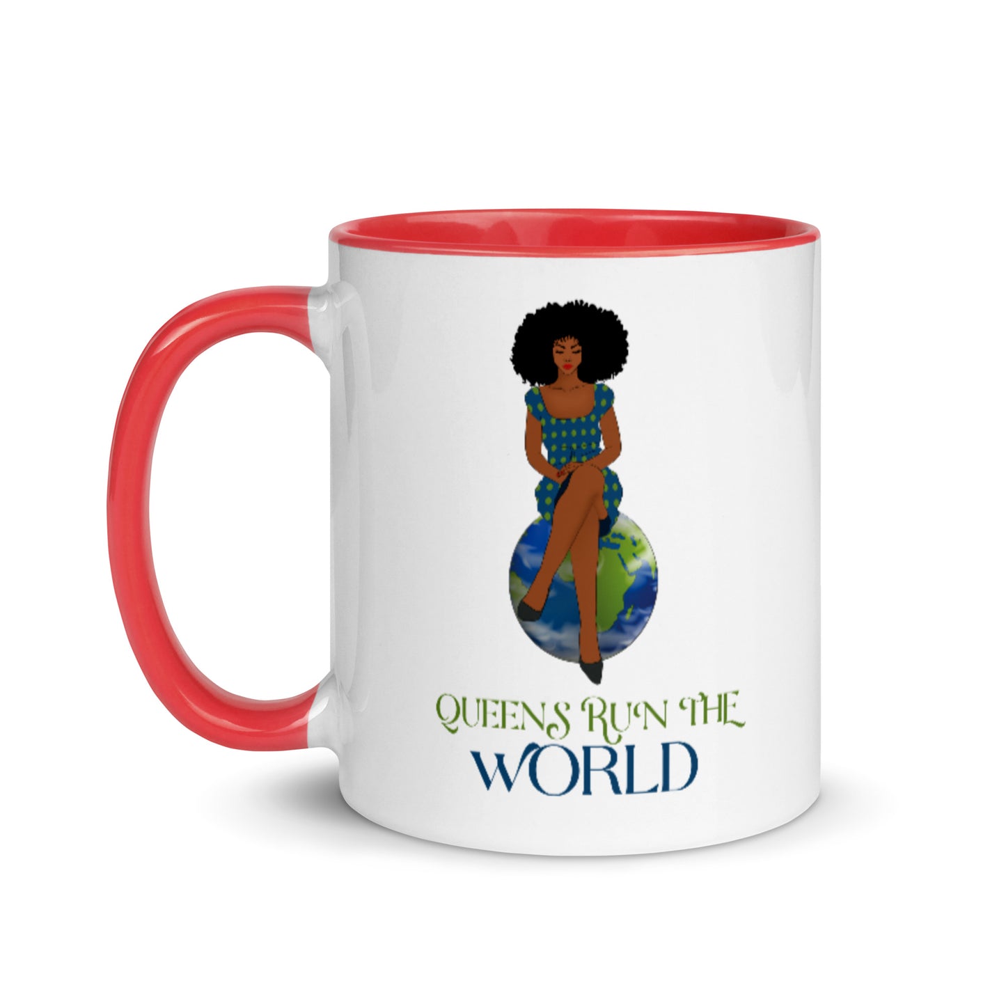 Queens Run The World Mug with Color Inside