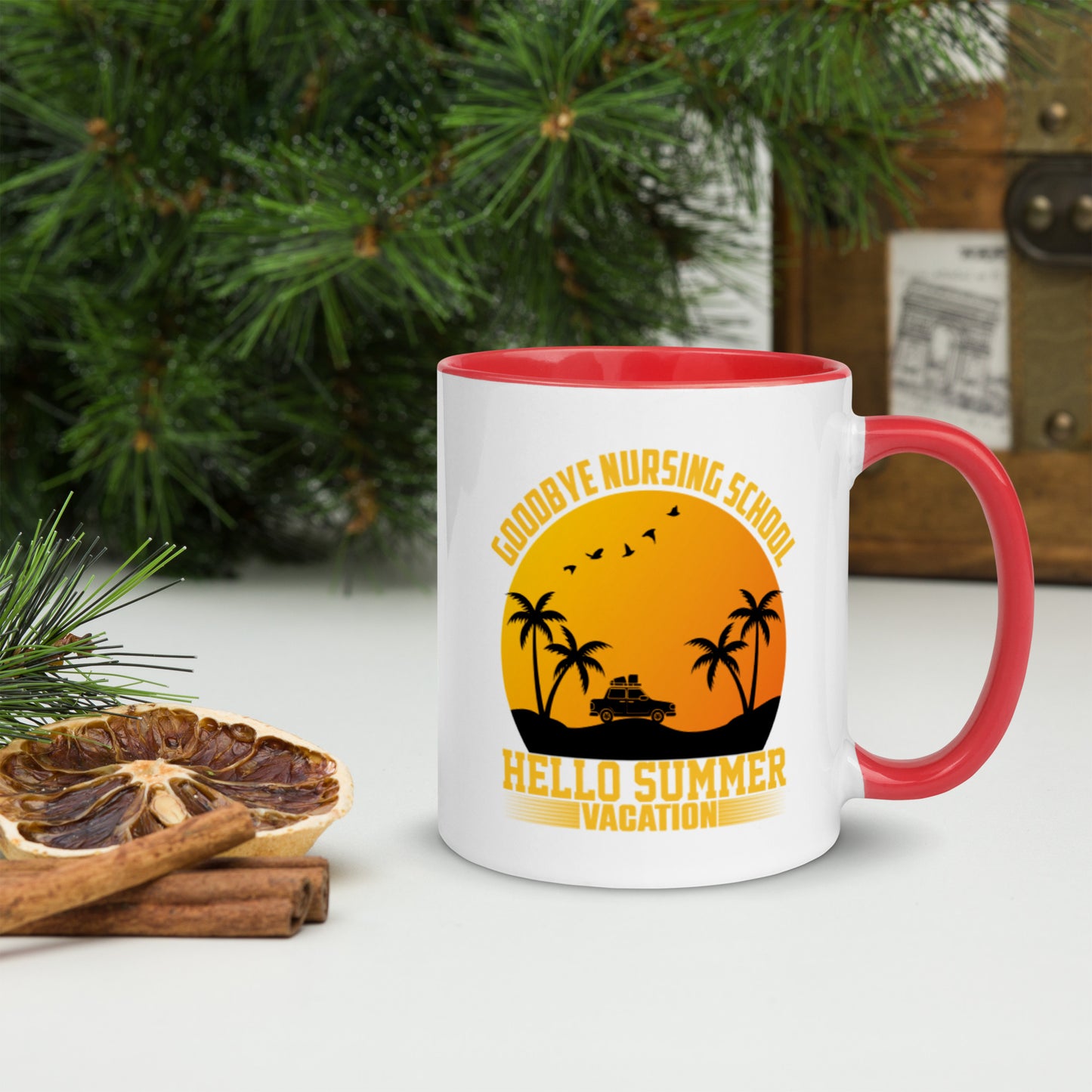 Goodbye Nursing School Mug with Color Inside