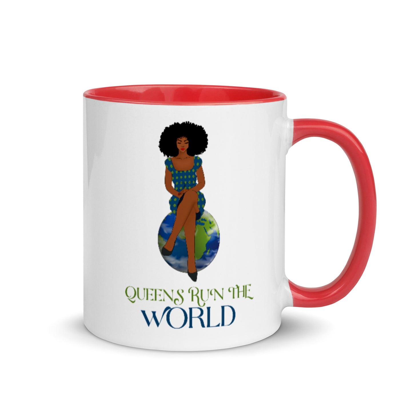 Queens Run The World Mug with Color Inside