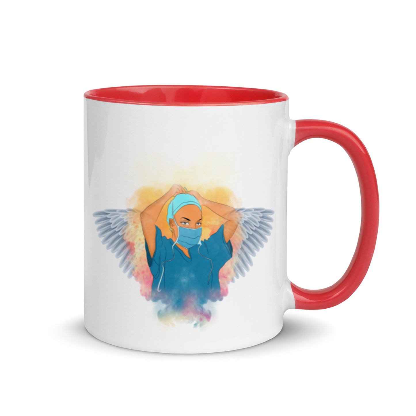 Nurse Is Angel Mug with Color Inside