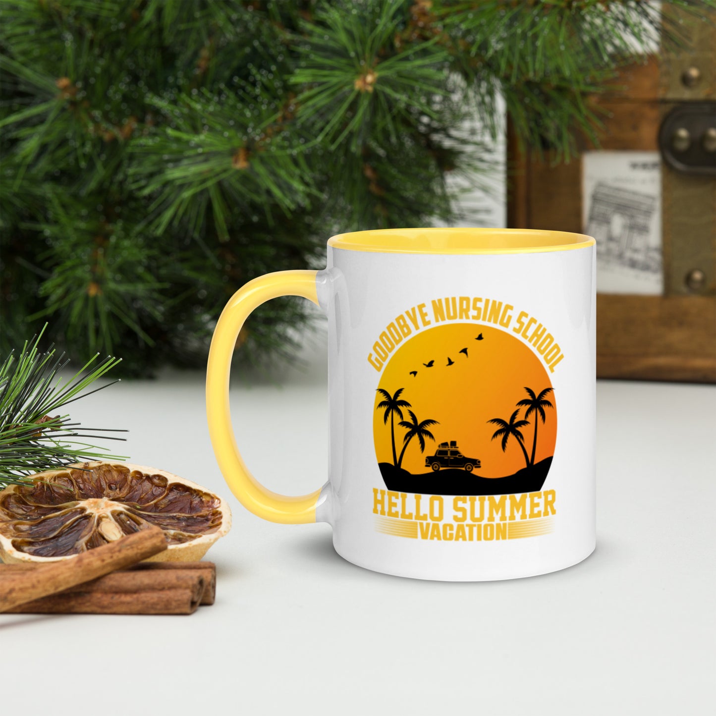 Goodbye Nursing School Mug with Color Inside