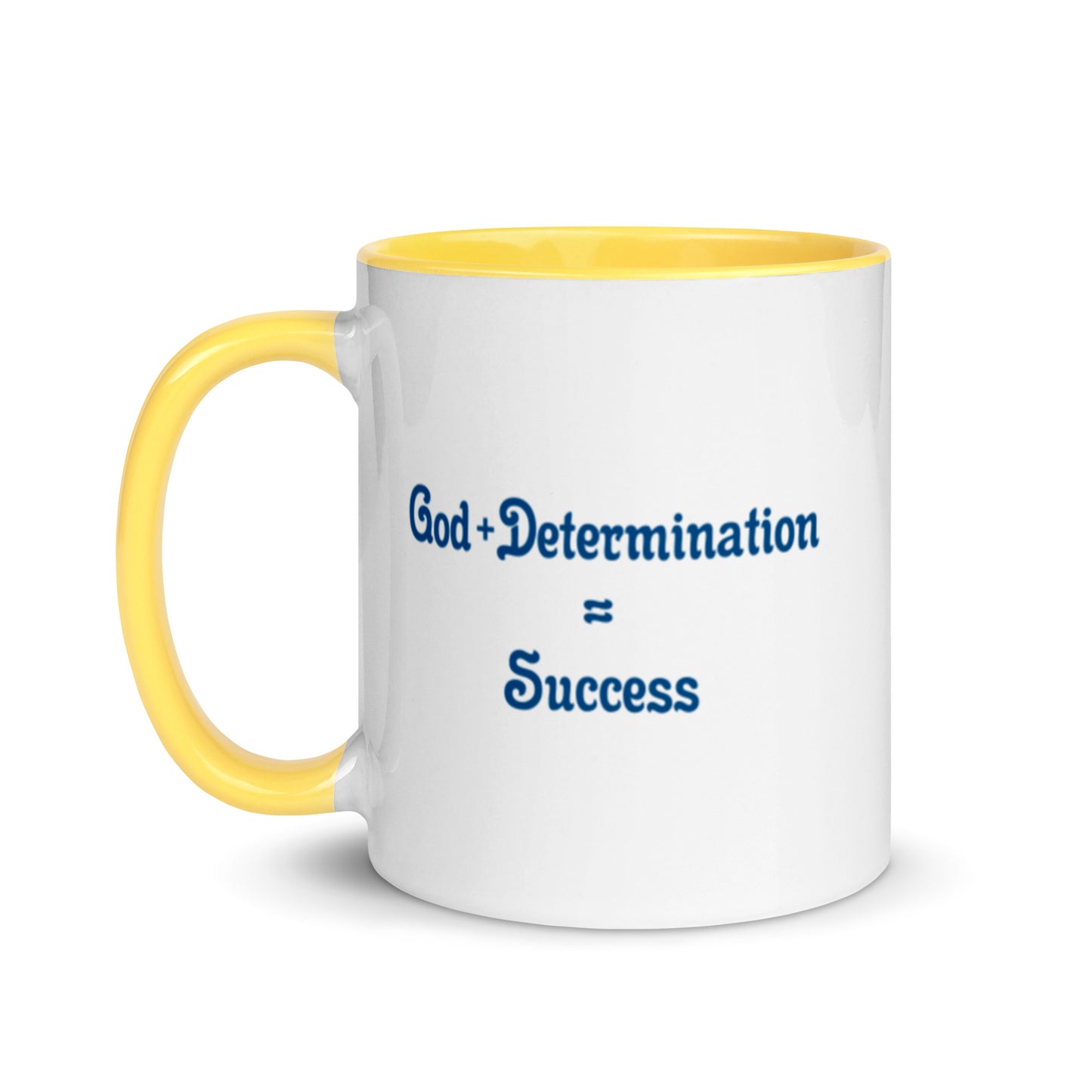 God + Determination = Success Mug