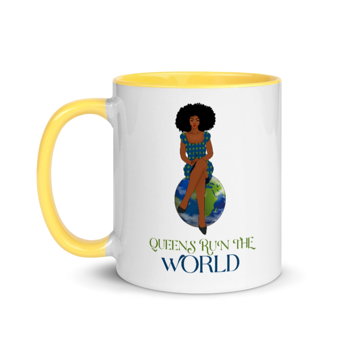 Queens Run The World Mug with Color Inside