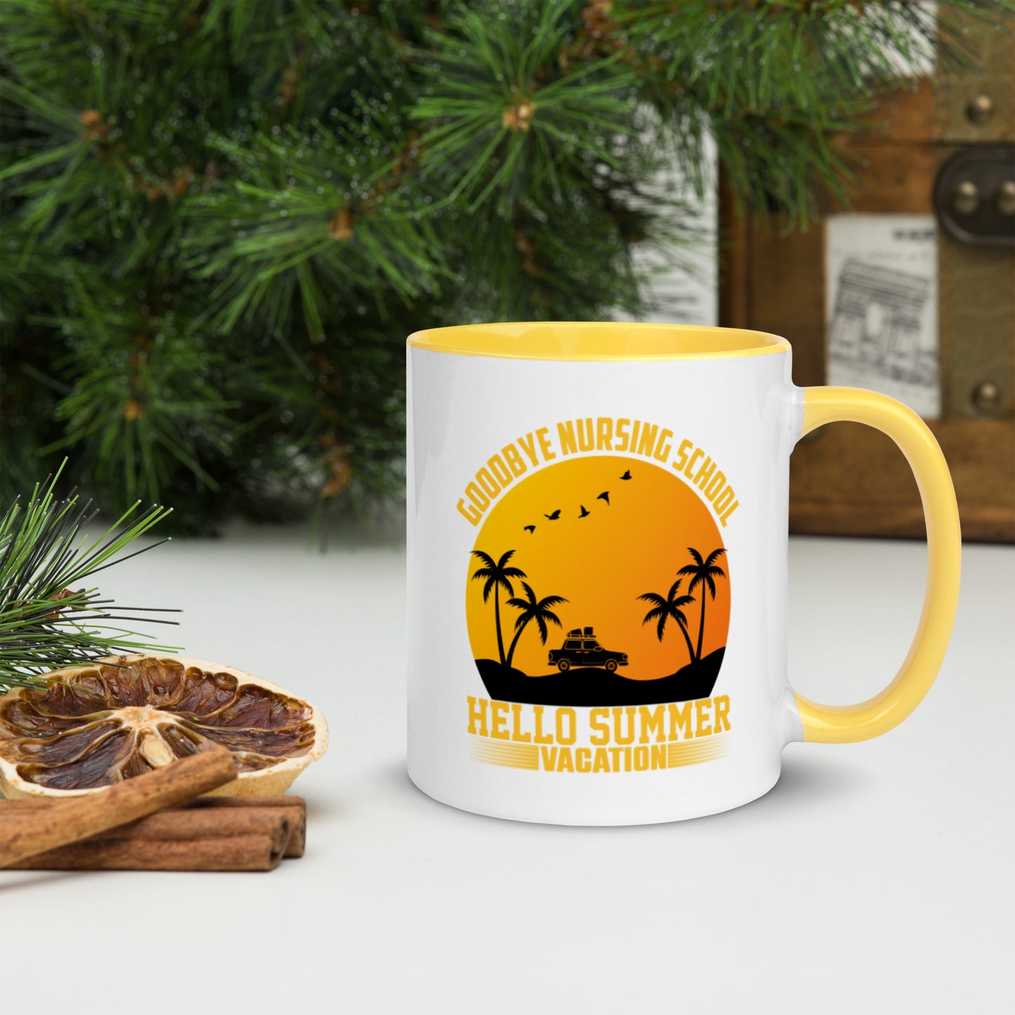 Goodbye Nursing School Mug with Color Inside