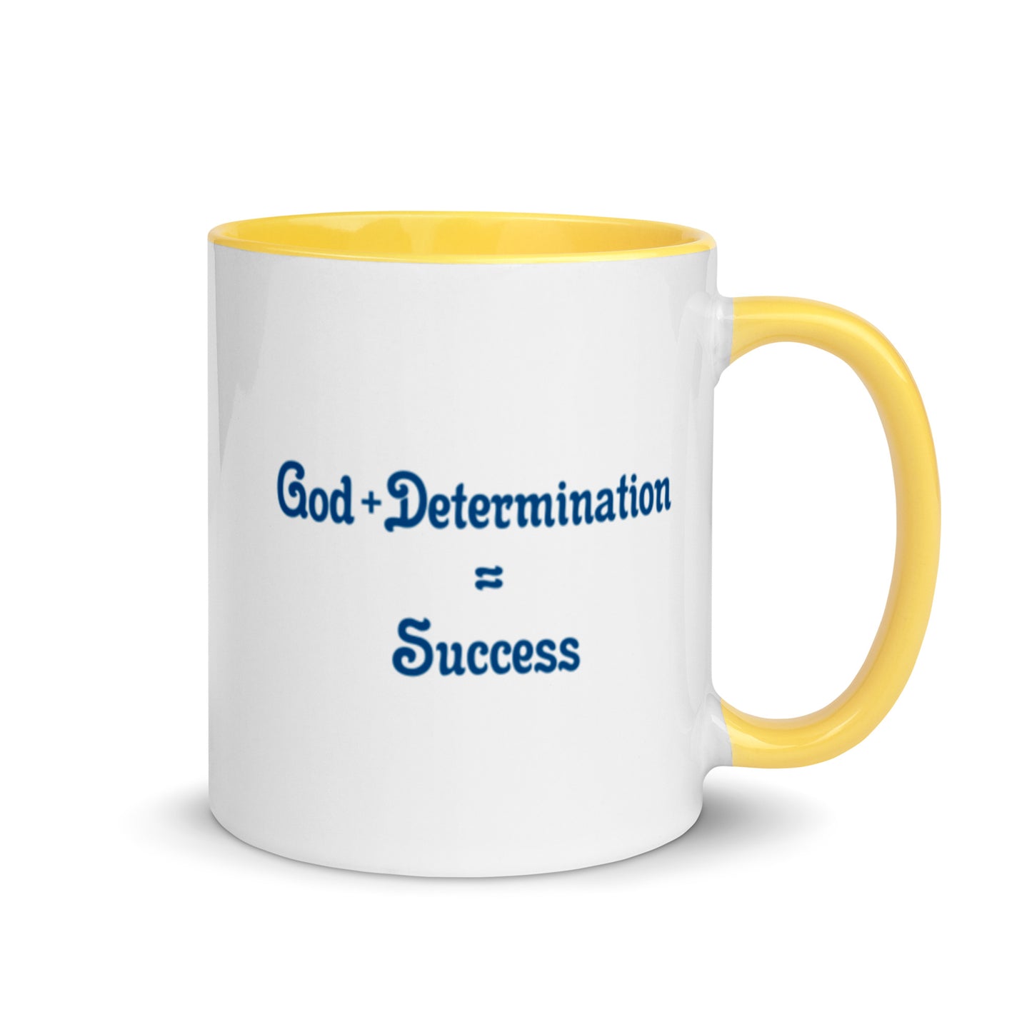 God + Determination = Success Mug
