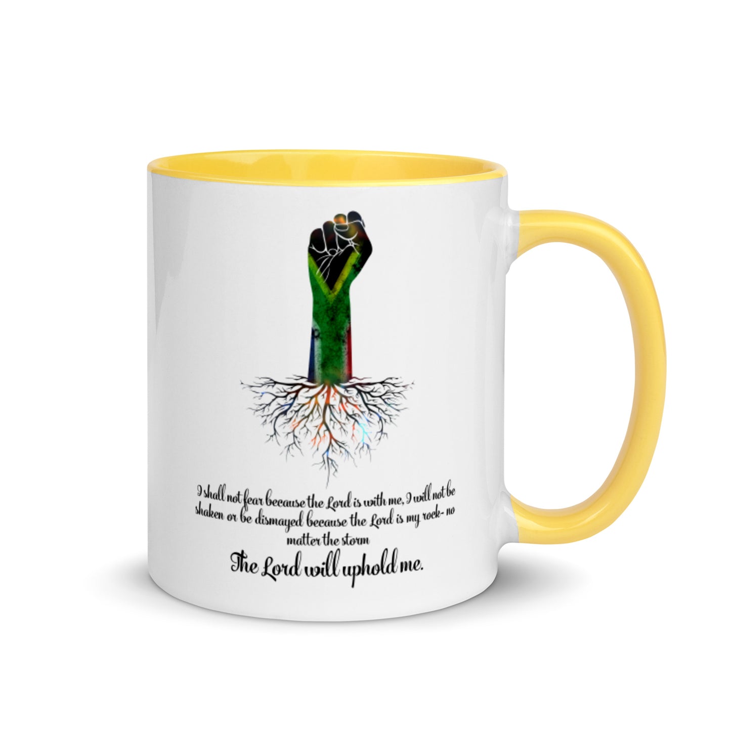 The Lord Will Uphold Me Mug with Color Inside