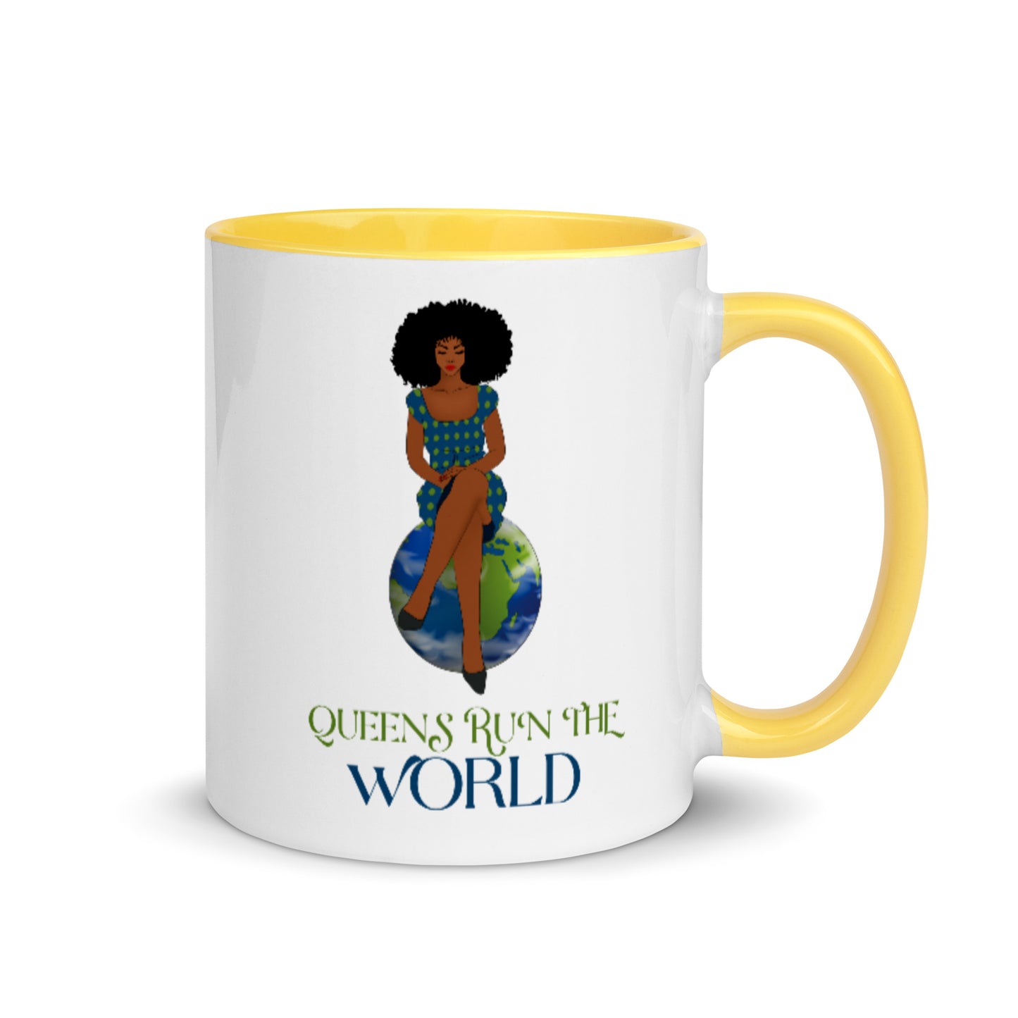 Queens Run The World Mug with Color Inside